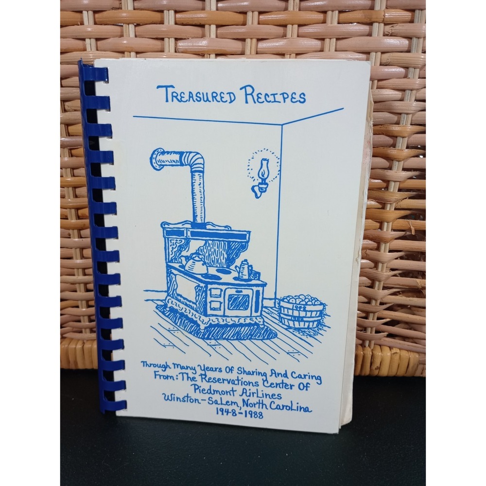 Reservations‎ Center Piedmont Airlines Cookbook Winston-Salem, NC 1988 Spiral